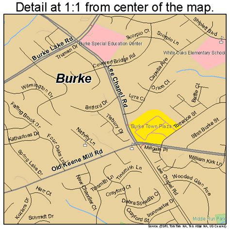 Burke Virginia Street Map 5111464