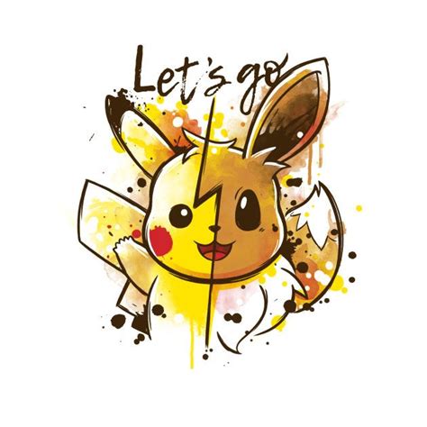 Today, let's learn how to draw pikachu from pokemon. Check out this awesome 'Let%27s+go' design on @TeePublic ...