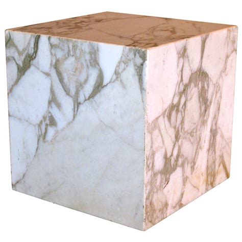 Pace Collection Marble Cube Table C1970s Signed At 1stdibs