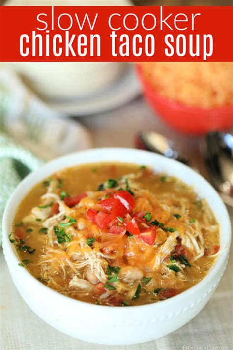 This crockpot taco soup recipe includes all the most flavorful ingredients. Easy Crock Pot Chicken Taco Soup | Recipe | Chicken soup ...