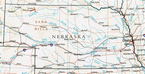 Nebraska River Map