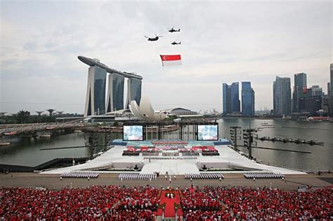 National Day Singapore Nationalfeiertag In Singapur Parade Und
