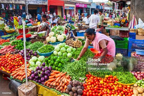 Fruts Vegetables At Market India Stock Photo Download Image Now