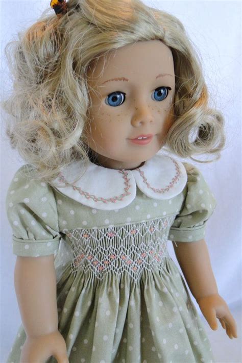 hand smocked spring dress for american girl doll etsy doll clothes american girl american