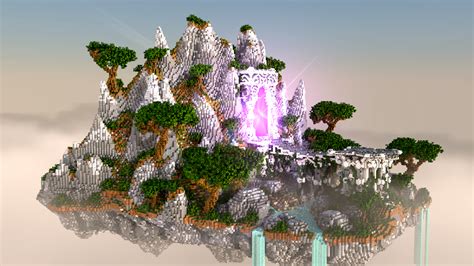 Mystical Floating Island Hub Minecraft Map