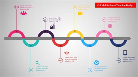 Colorful Business Timeline Design Using Powerpoint Youtube