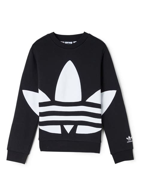 Adidas Sweater Met Logodetail Zwart De Bijenkorf