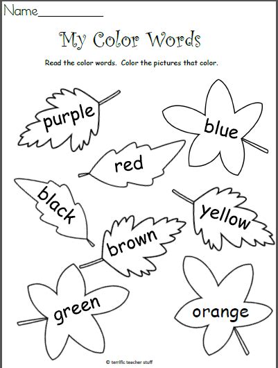 Colors Worksheets Free Worksheets For Teaching Colors Games4esl Free