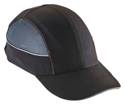 Skullerz By Ergodyne Bump Cap Long Brim Baseball Black Fits Hat Size