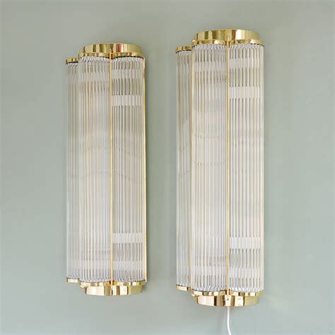 Pair Of Art Deco Style Wall Lights Lassco Englands Prime Resource