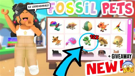 Hatching 12 Legendary Fossil Eggs Dinosaurs In Adopt Me