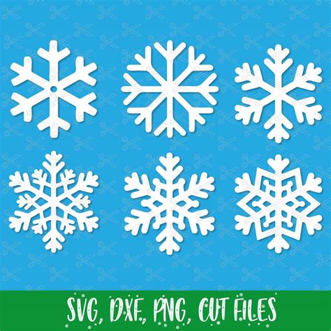 Christmas Snowflake Svg Dxf Png Cut Files