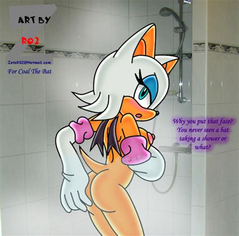 rule 34 ass blush breasts furry hand on ass looking back no humans nude rouge the bat sega