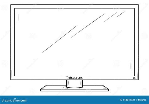 Lcd Television Or Computer Monitor Stock Illustration Illustration Of