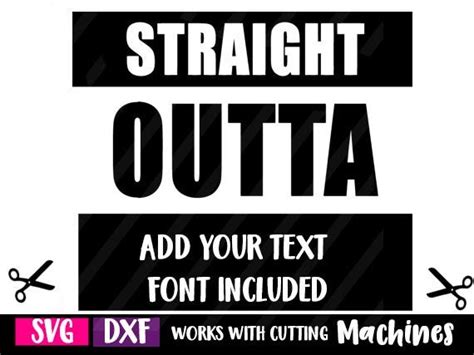 Free download 38 best quality straight outta vector at getdrawings. Straight Outta SVG DXF Digital Cut File for use with ...