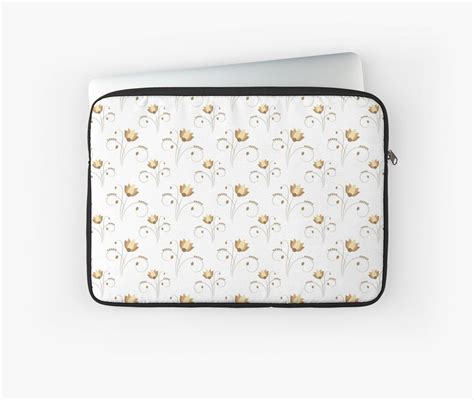 'Brown floral pattern' Laptop Sleeve by mrhighsky | Brown floral, Floral pattern, Floral