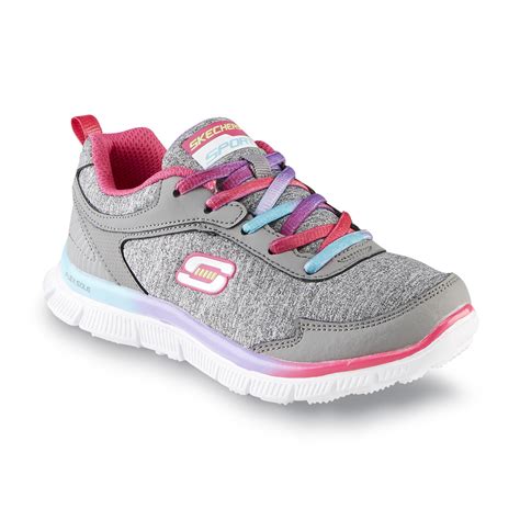 Skechers Girls Flawless Graymulticolor Athletic Shoe Shoes Baby