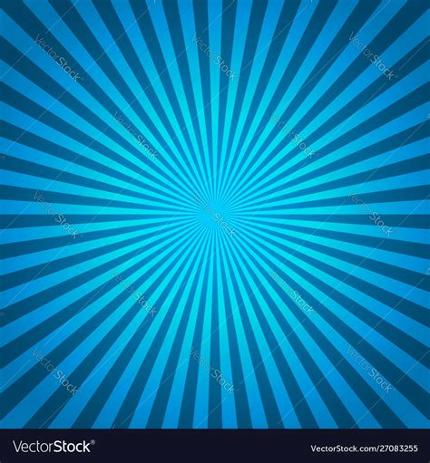 Blue Background Radial Lines Comic Book Royalty Free Vector