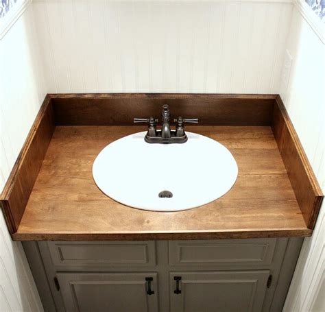 There's a variety of species of wood to choose from. DIY Wood Bathroom Countertop: An easy way to Change your ...
