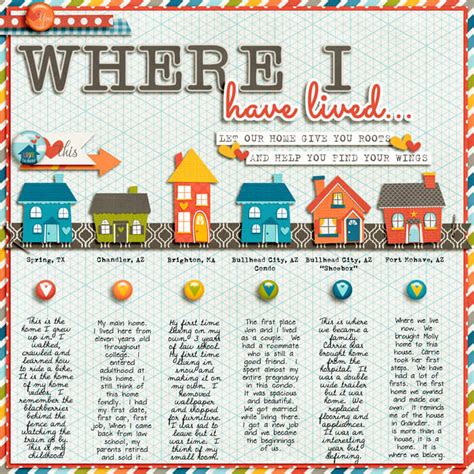 Where Have You Lived — Scrapbooking Daily