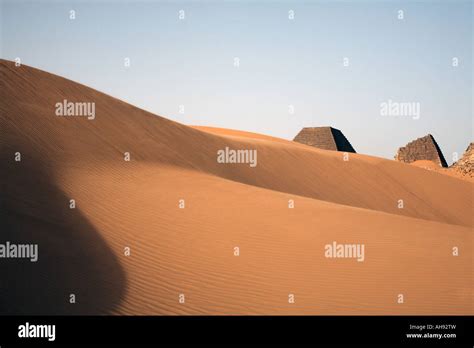 The Pyramids Of Meroe Bagrawiyah Sudan Africa Stock Photo Alamy
