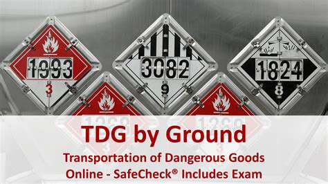 Transport Canada Dangerous Goods Training Transport Informations Lane