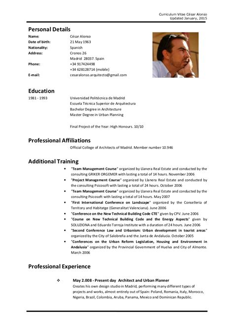 Responsible for 24/7 support of 400+ employees. Cesar Alonso CV English