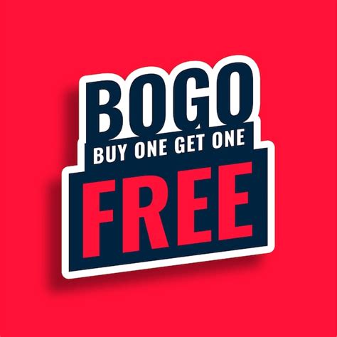 Free Vector Bogo Buy One Get One Free Sale Banner