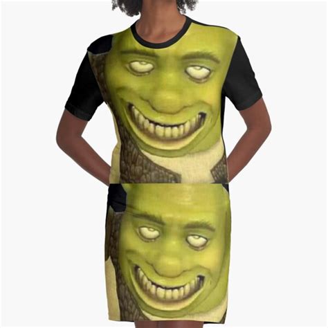 Shrek Meme Graphic T Shirt Dress By Basakyavuz Redbubble