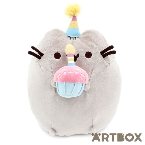 Buy Gund Pusheen The Cat With Birthday Cupcake 24cm Plush At Artbox