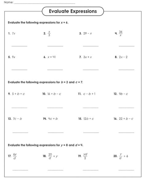 Expressions Online Worksheet For Grade You Can Do The Exercises Online Or Download The