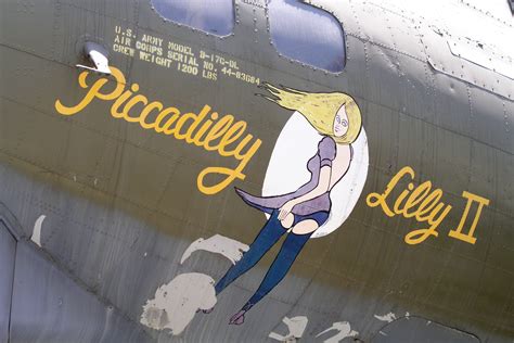 b 17 piccadilly lilly ii nose art airplane art poster art
