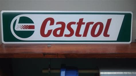 Castrol Oil Aluminum Sign 6 X 24 Ebay