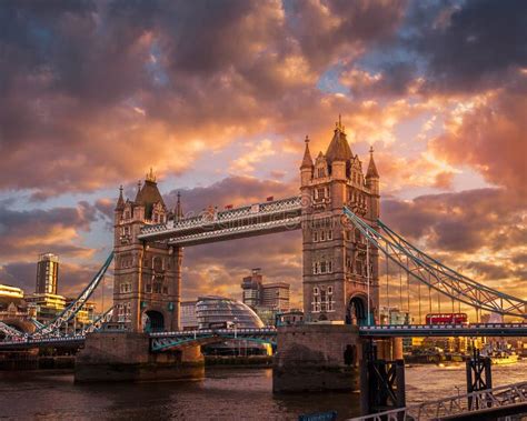 Sunset At The Tower Bridge Stock Image Image Of Inside 138326169