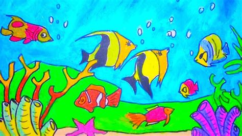 Cara mudah menggambar dan mewarnai ayam dengan crayon dan cara gradasi warnanya. Cara mewarnai gambar ikan | Belajar mewarnai untuk anak ...