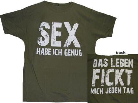 genug sex oliv funshirt t shirt größe size xxl neu ebay