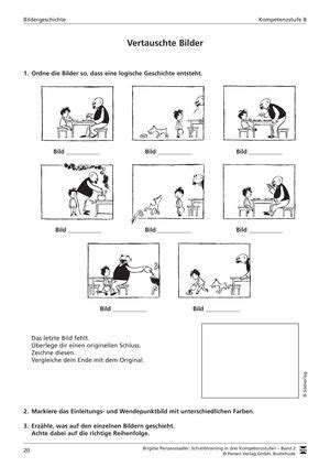 Bildergeschichten sind zumeist die ersten aufsatzformen, die in der grundschule eingeführt werden. Deutsch-Arbeitsblätter von Fachverlagen ...