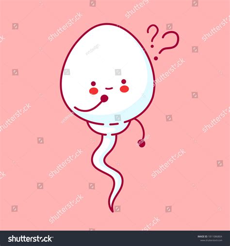 Cute Happy Funny Sperm Cell Vector Stock Vector Royalty Free 1811086804 Shutterstock