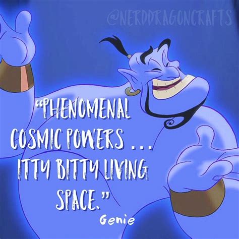 Aladdin Genie Quote 💙 Nerddragoncrafts Disneyquote Aladdin Disney