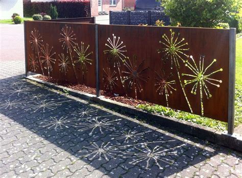 Maybe you would like to learn more about one of these? PARAS Sichtschutzwände aus Corten | Stelen garten ...