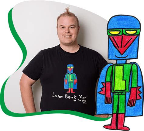 Laser Beak Man By Tim Sharp Art T Shirts Television Theatre