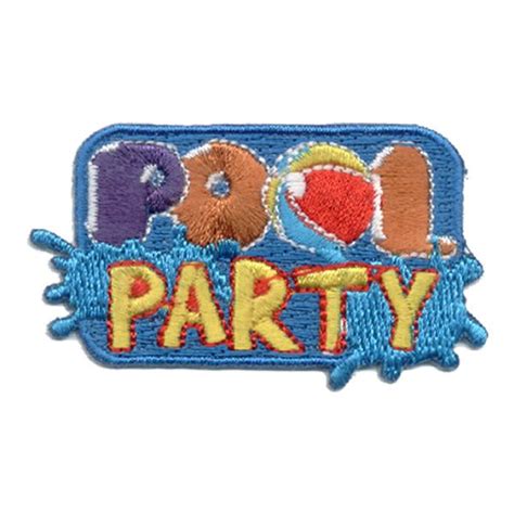 Pool Party Fun Patch Iron On 6883044 150 Cool Patches Pool