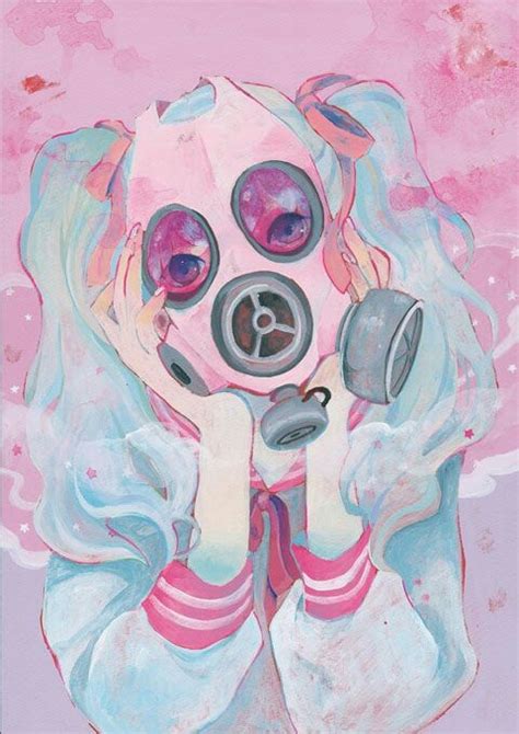 Pink Gas Mask Tumblr