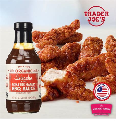 Trader Joes Organic Sriracha And Roasted Garlic Bbq Sauce Wonderfulmomlk