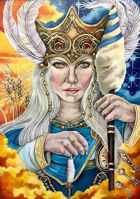 Frigg The Allmother — Miracle Moon Healing Freya Goddess Norse
