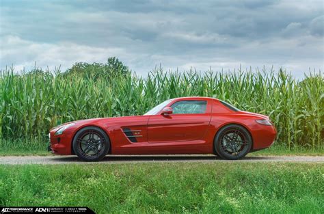 Apart from the new mercedes matte paint, the company's 2011 designo customization program also includes new exterior colors (allanite grey, Red Mercedes SLS Rocking a Set of Matte Black ADV1 Wheels ...