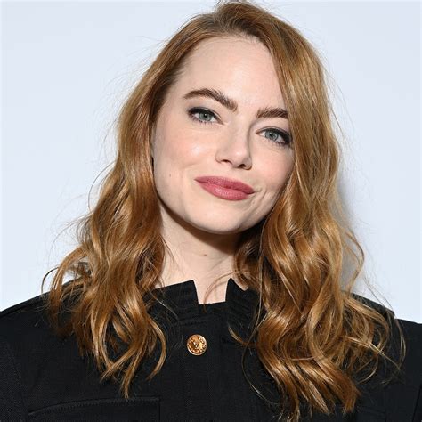 Emma Stones New Curtain Bangs Have Earned Her An Straightforward A