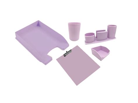 Set Escritorio Liggo Pastel 5 Productos