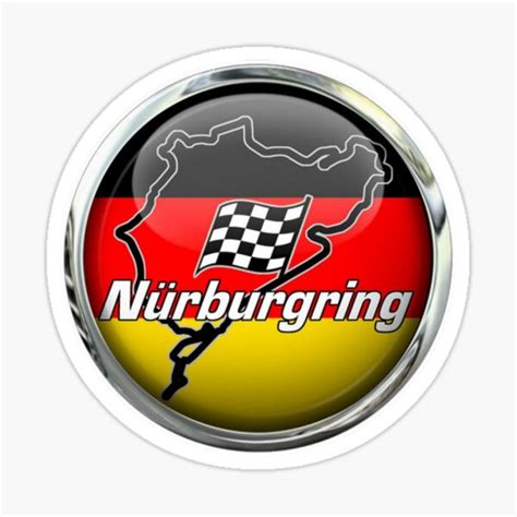 Nürburgring Race Track Badge Sticker For Sale By Lacm2020 Redbubble