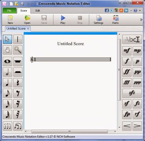 An incredible tool for creating and playing music scores. Free Download Crescendo Music Notation Editor 1.17